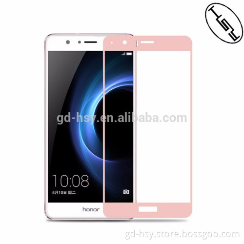 HUYSHE for Huawei Honor V8 2.5D full cover tempered glass screen guard protector for Huawei Honor V8